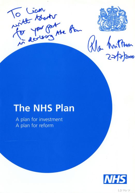 The Secretary of State for Health and Darlington MP thanks Sir Liam for his part in devising the plan.