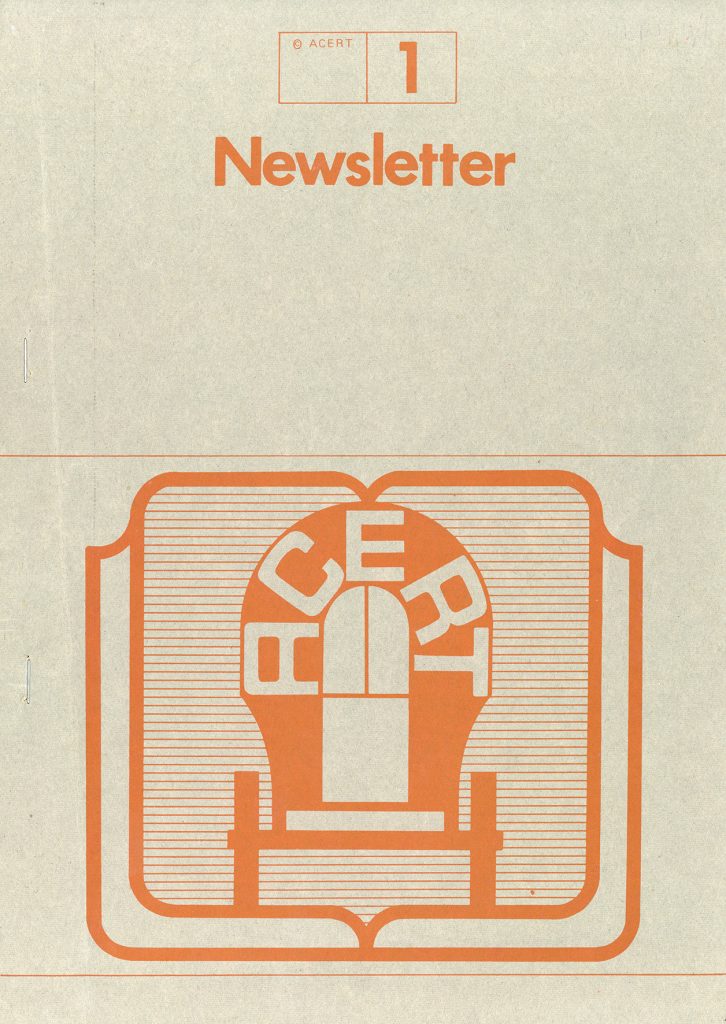 Front cover of ACERT report number 1